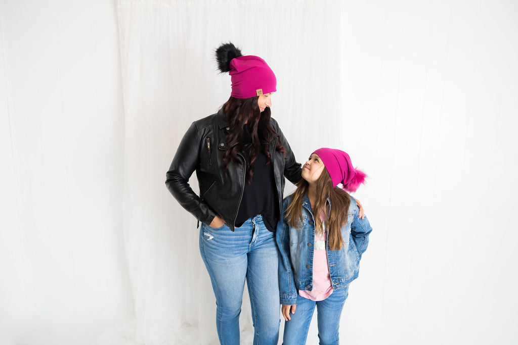 IN STOCK | Slouchy Beanie Magenta