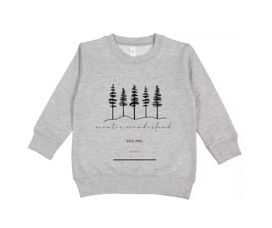 V.I.P group | Children Crewneck Winter wonderland