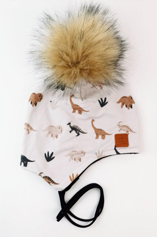 Ear flaps - Neutral Dinos