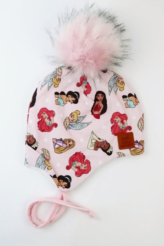 Ear flaps - Pink Princesses