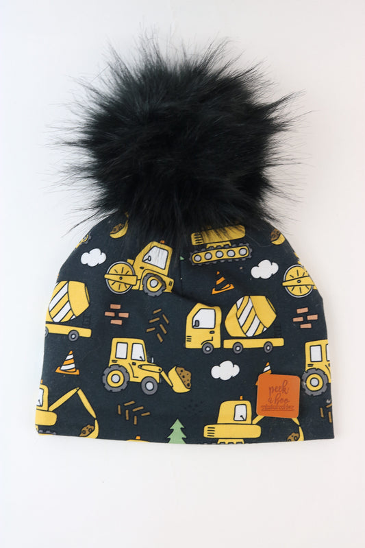 3 Season Toque - Yellow trucks