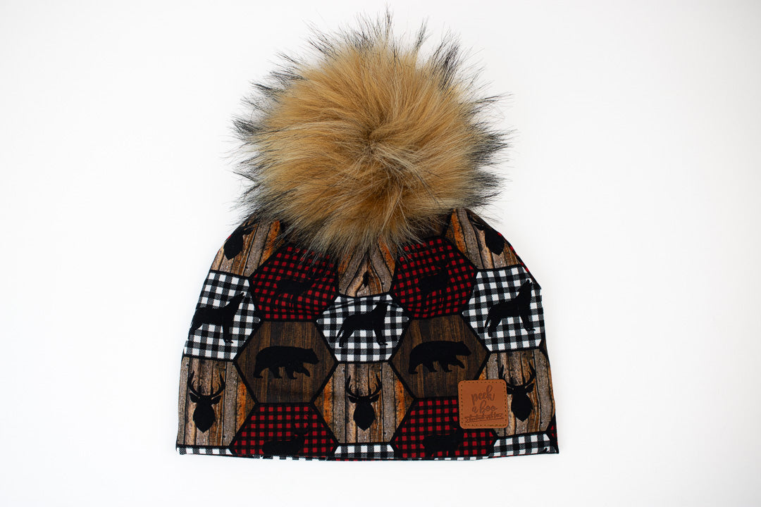 3 Season Toque Plaid animals