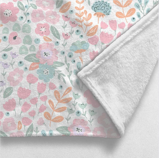 IN STOCK | Minky Blanket - Spring Floral