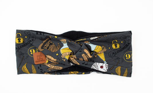 Fleece Twisted headband - Grey HP