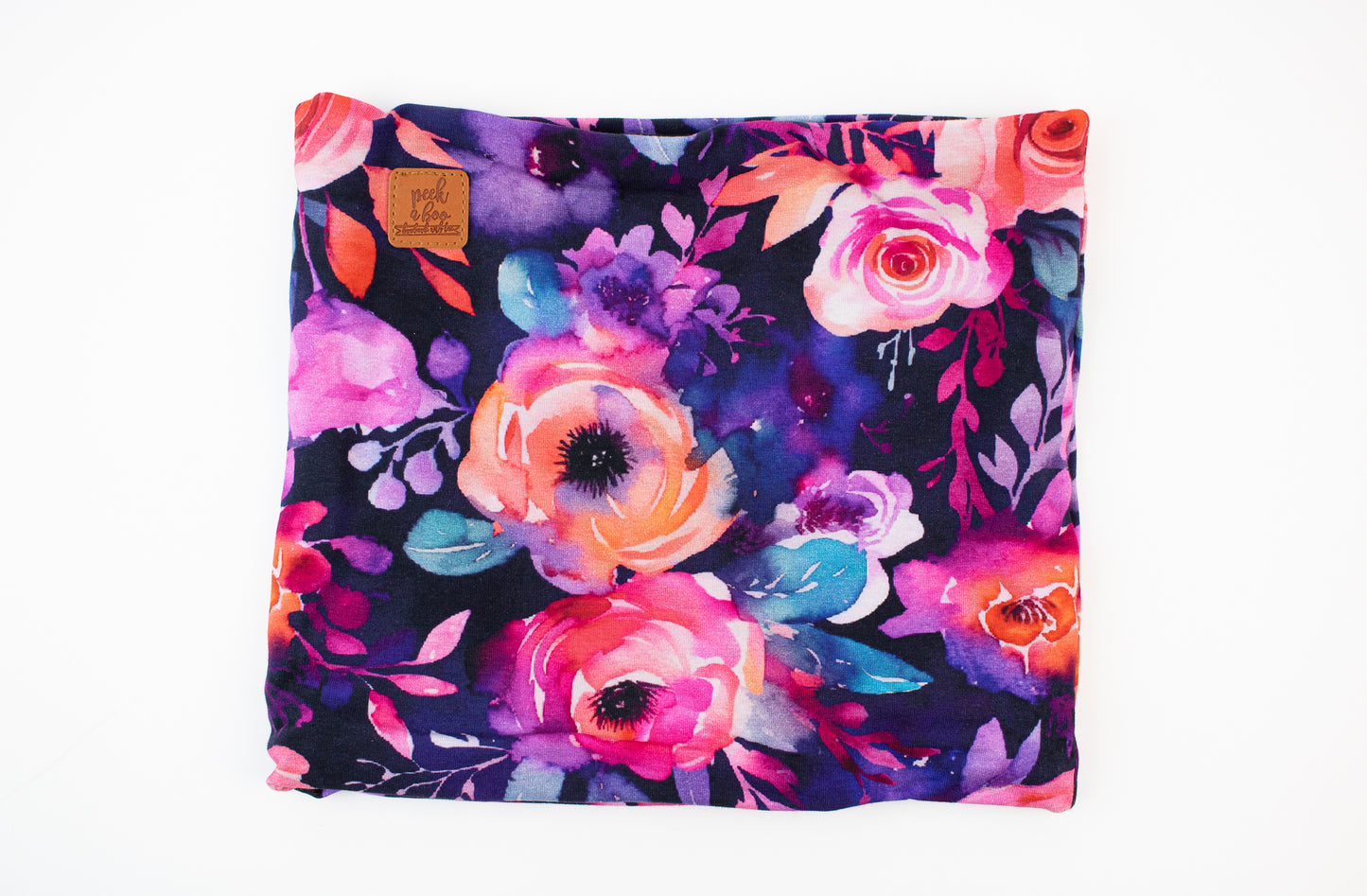 Fleece neck warmer - Vibrant floral