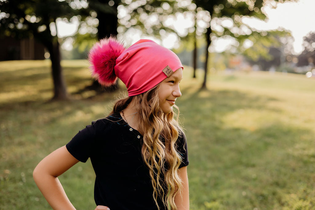 IN STOCK | Slouchy Beanie Fuchsia