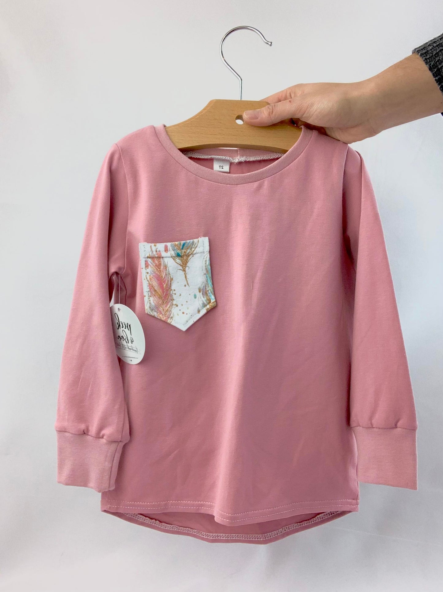 Long sleeve vintage pink
