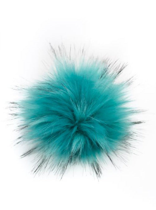 Turquoise pompom.
