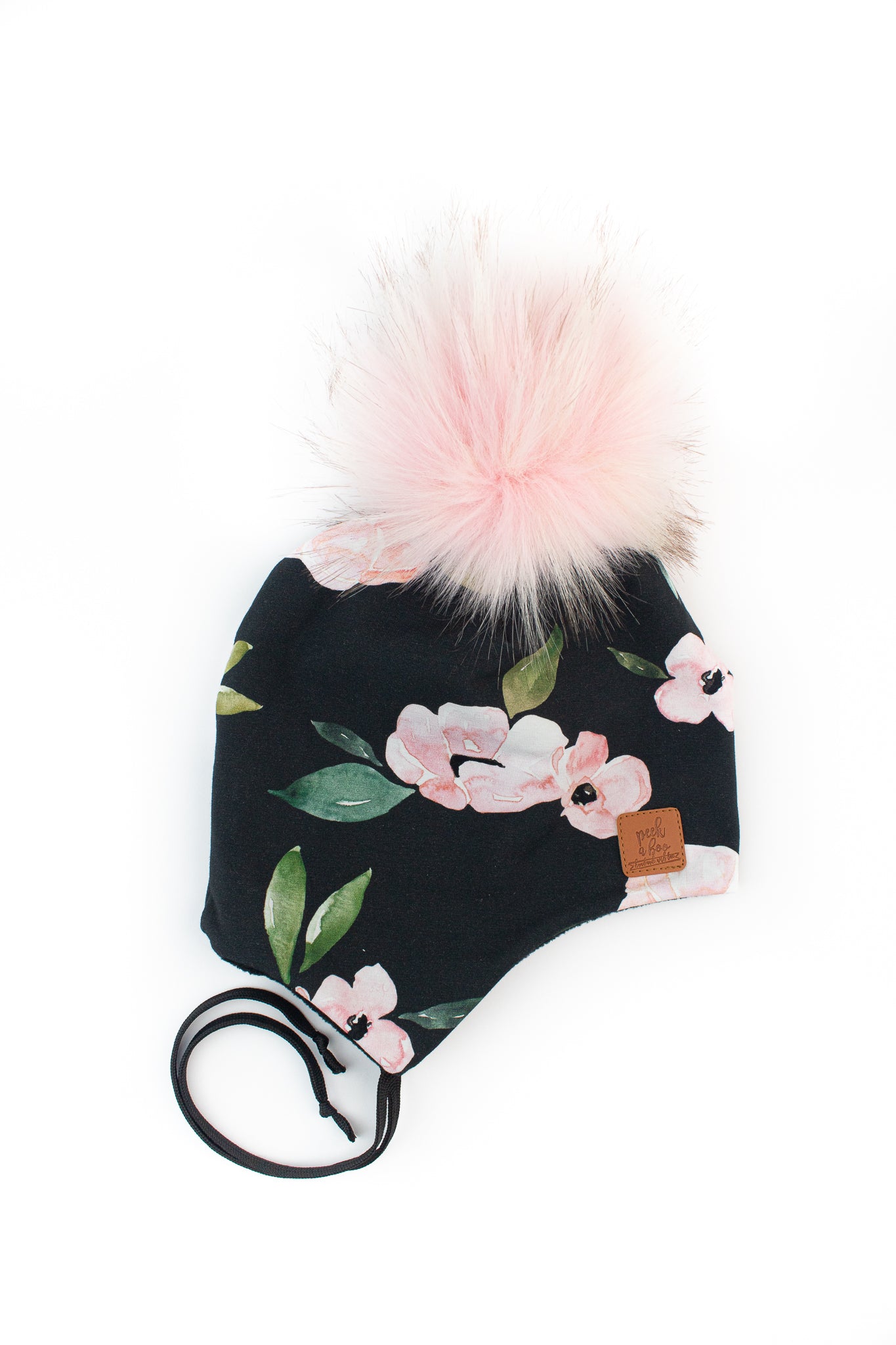 Children | Ear flaps light pink floral