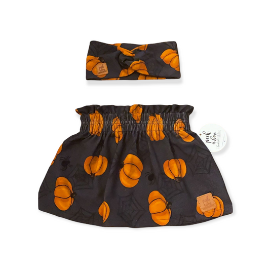 Halloween skirt & headband set