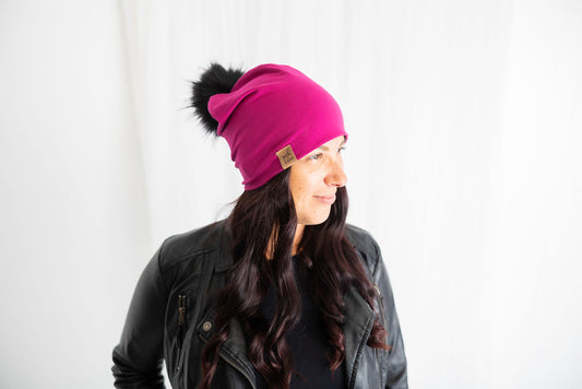 IN STOCK | Slouchy Beanie Magenta