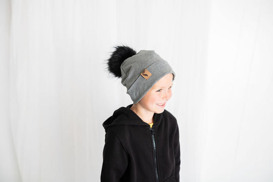 IN STOCK | Slouchy Beanie Dark grey