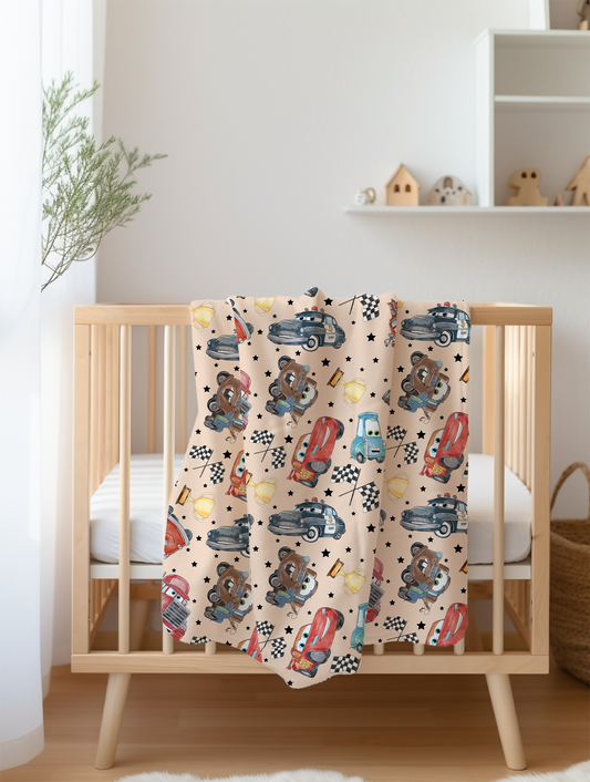 IN STOCK | Minky Blanket - Cars