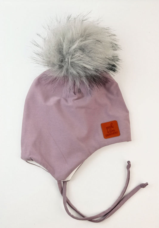 Ear flaps - Vintage purple