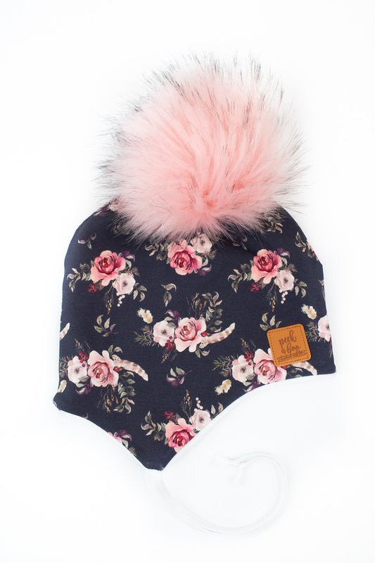 Ear flaps Boho floral