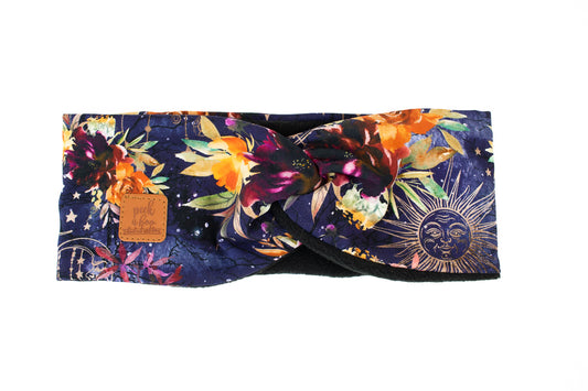 Children | Fleece Twisted headband - Night Blossom
