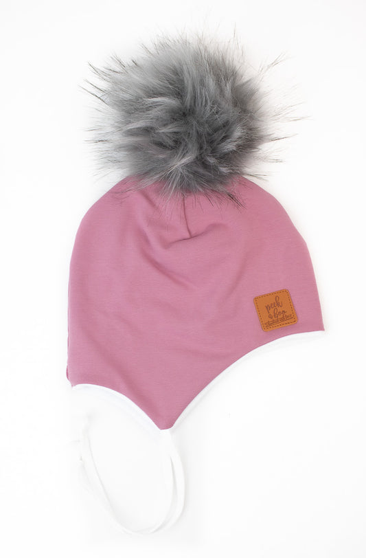 Children | Ear flaps Dusty pink