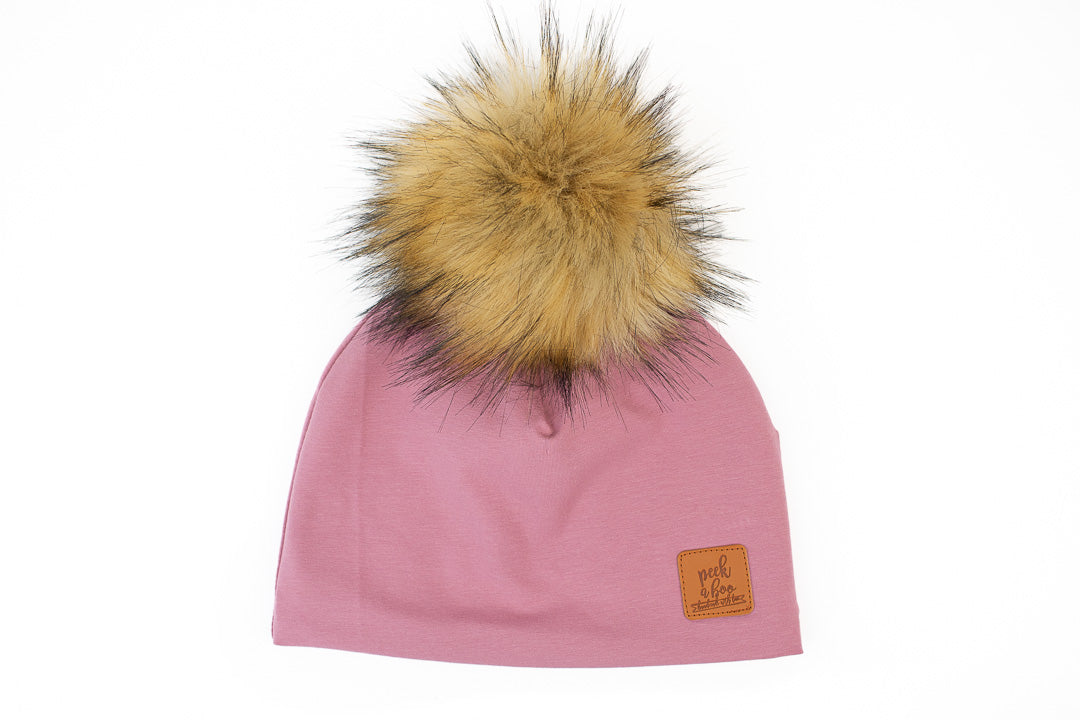 3 Season Toque Dusty pink