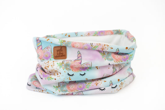 IN STOCK - Fleece neck warmer Unicorns