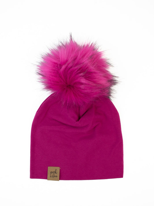 IN STOCK | Slouchy Beanie Magenta