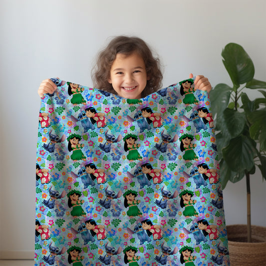 Minky Blanket - Blue friend