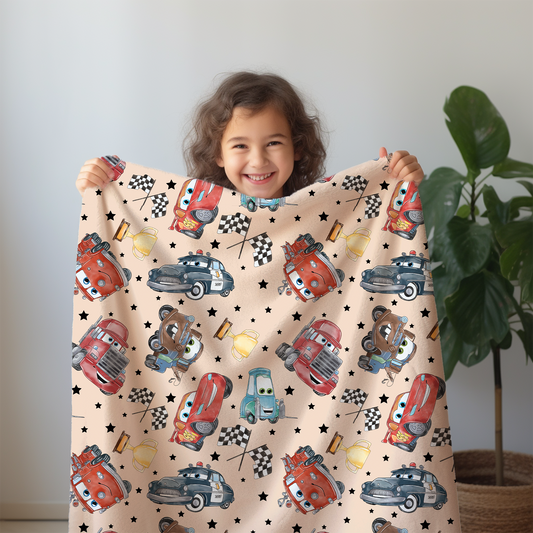 IN STOCK | Minky Blanket - Cars