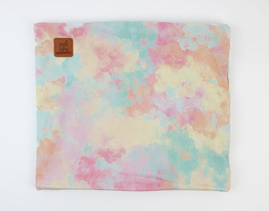 Fleece neck warmer - Rainbow Tie Dye