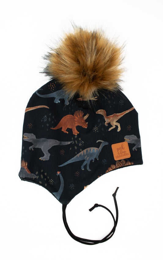 Children | Ear flaps Watercolour Dinos