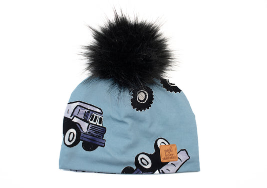 3 Season Toque - Blue trucks
