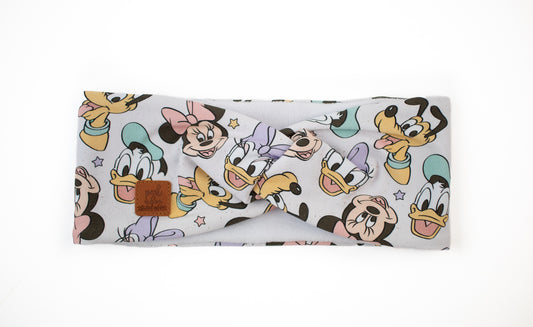 Fleece Twisted headband - Minnie & Mouse