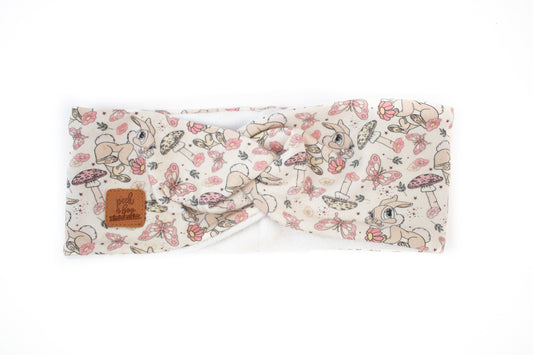 Fleece Twisted headband bunnies