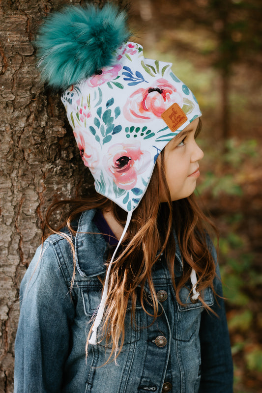 IN STOCK | 3 Season Toque Colourful flowers
