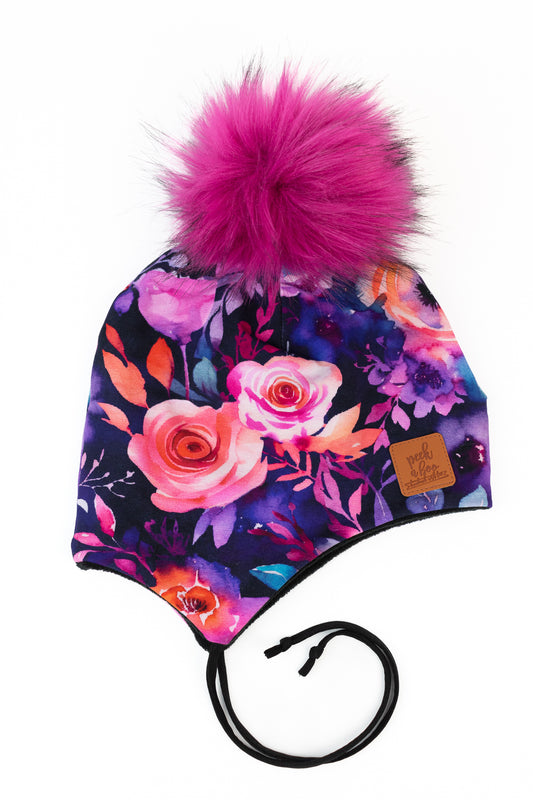Children | Ear flaps Vibrant Floral