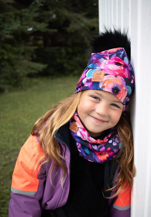 IN STOCK | Fleece neck warmer Vibrant Floral