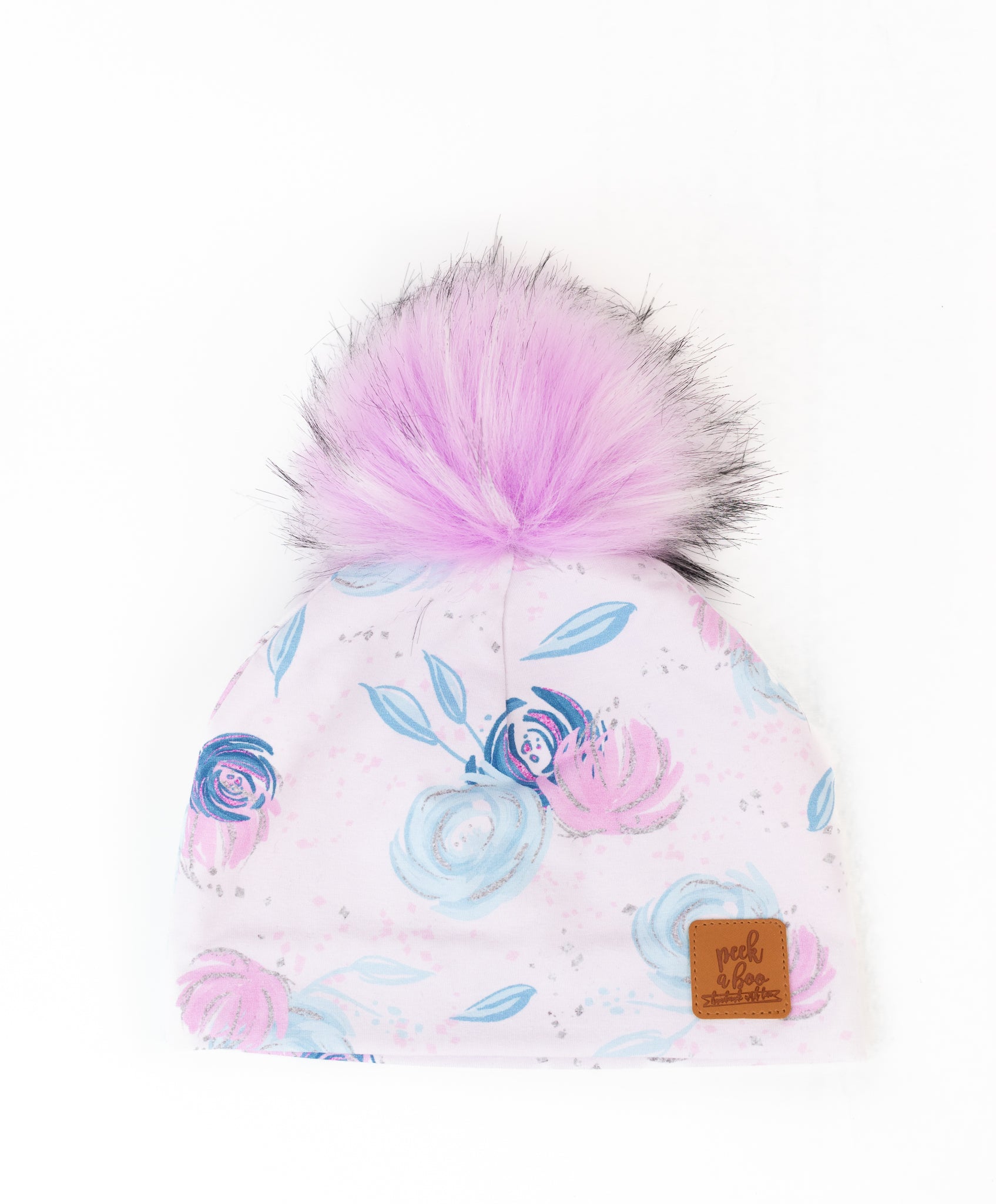 3 Season toque Pink Floral – Peek-a-Boo mini creation