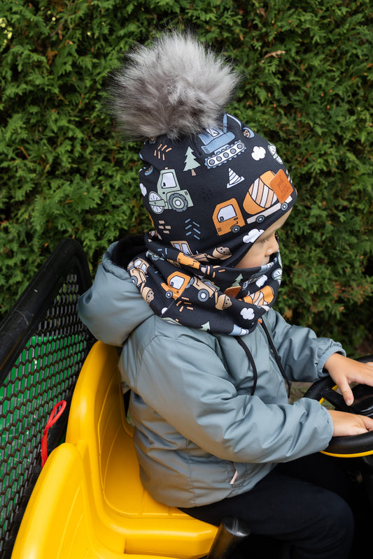 Children | Ear flaps Construction trucks