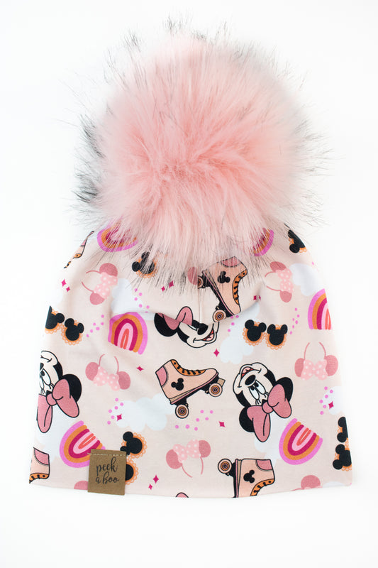 Slouchy Beanie - Roller minnie