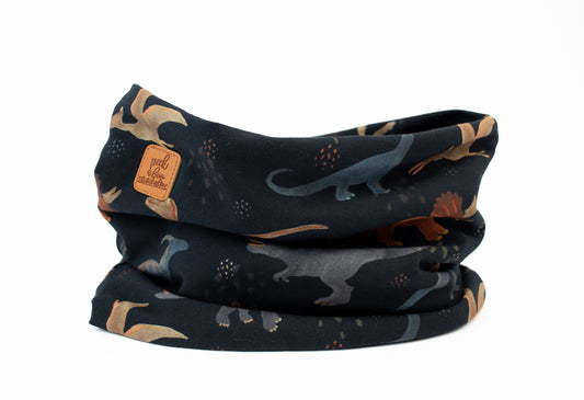 Fleece neck warmer Watercolour Dinos