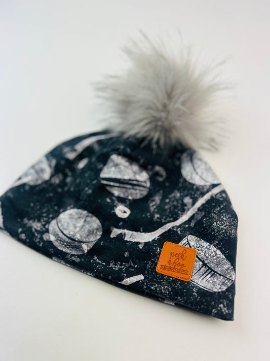 3 Season Toque Grey hockey