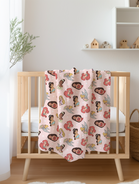 IN STOCK | Minky Blanket - Pink Princesses