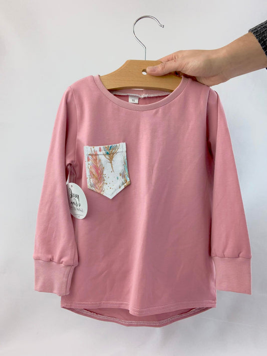 Long sleeve vintage pink