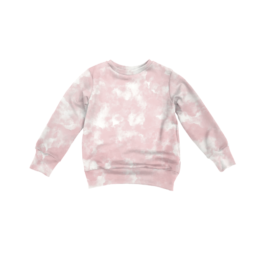 PRE-ORDER | Children Crewneck Tie Dye pink