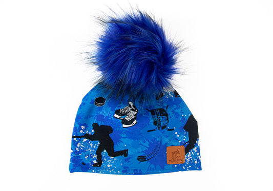 3 Season Toque - Blue Hockey