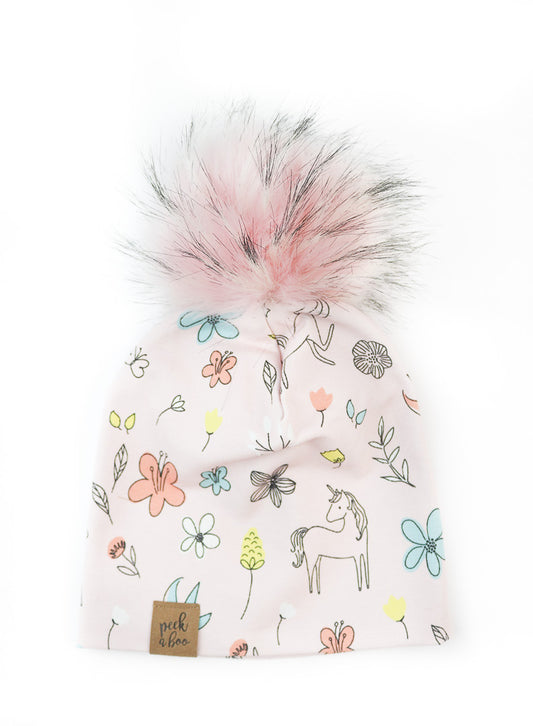 IN STOCK | Slouchy Beanie daisies & Unicorns