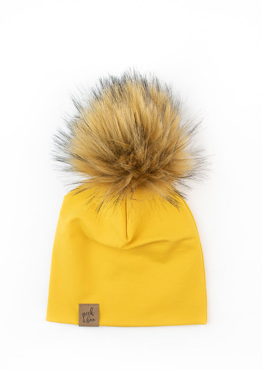 IN STOCK | Slouchy Beanie Yellow mustard