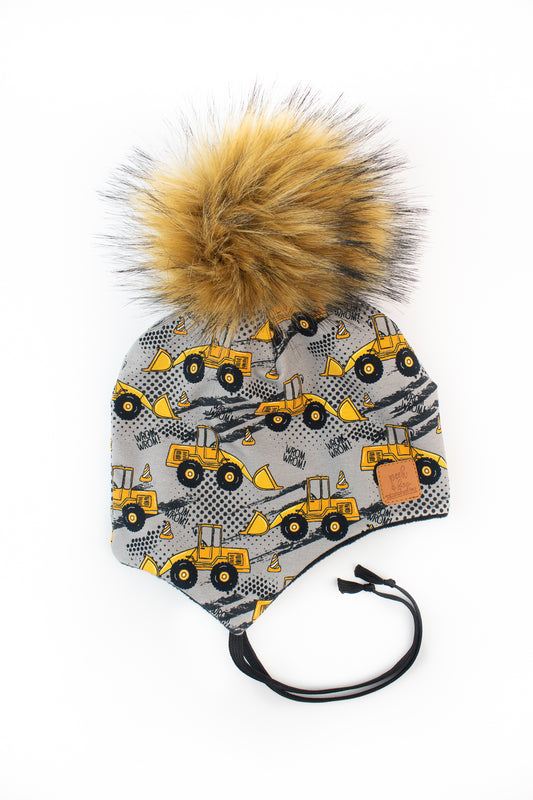 Children | Ear flaps Construction trucks