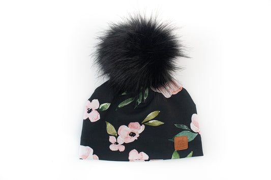 3 Season Toque Light pink floral