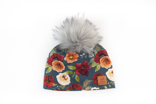 3 Season Toque Autumn floral