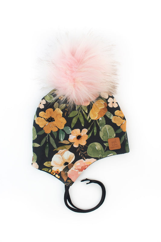 Ear flap Pastel autumn floral