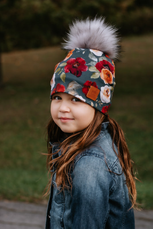 3 Season Toque Autumn floral